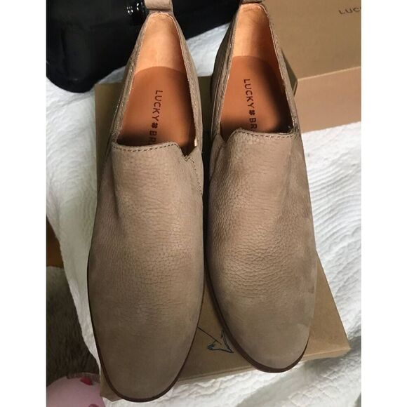 Lucky Brand Women's Victorey Bootie Ankle Boot, Dune Size 8 - Picture 5 of 6